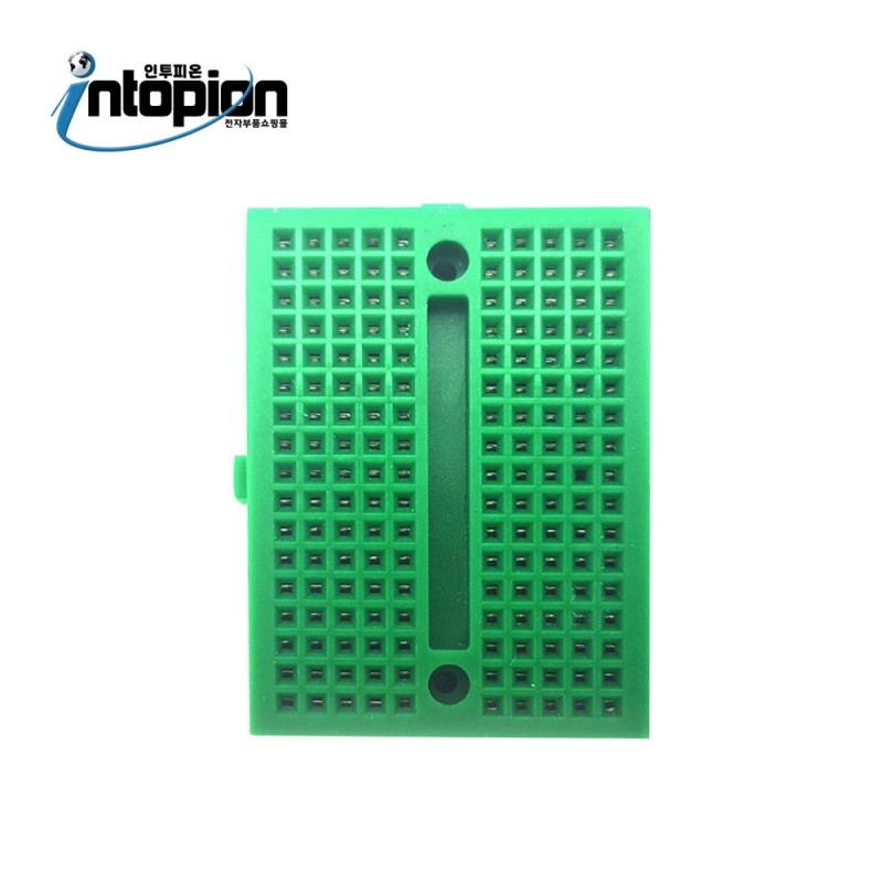브레드보드 빵판 170홀 미니브레드보드 그린 (Solder less Bread Board GREEN , JD-107-GREEN) / 인투피온