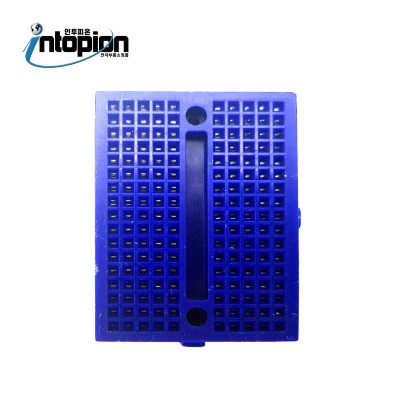 브레드보드 빵판 170홀 미니브레드보드 블루 (Solder less Bread Board BLUE , JD-107-BLUE) / 인투피온