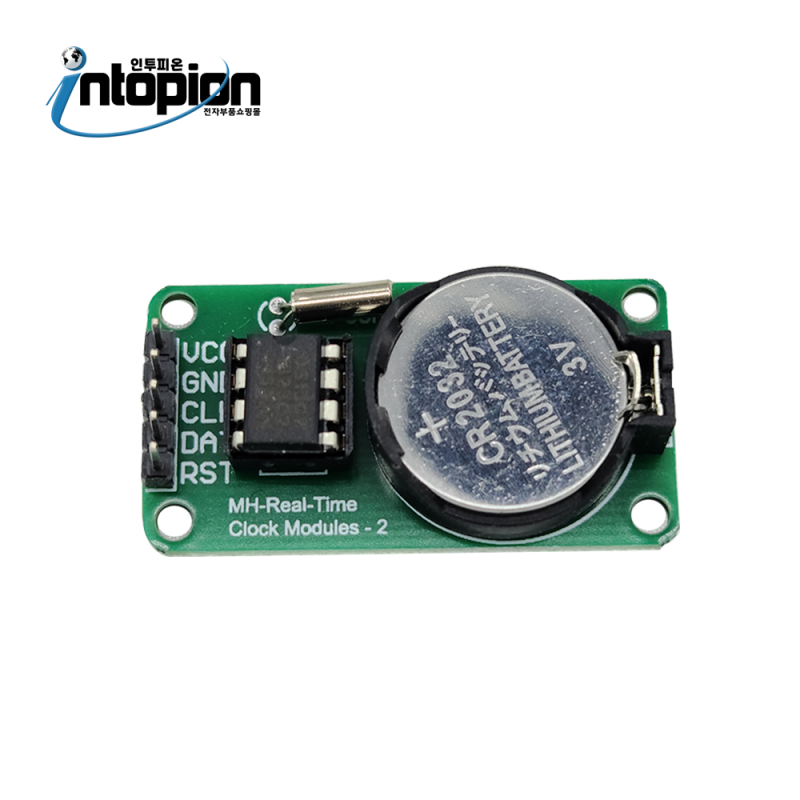DS1302 리얼타임클럭 모듈 DS1302-RTC-MODULE / 인투피온