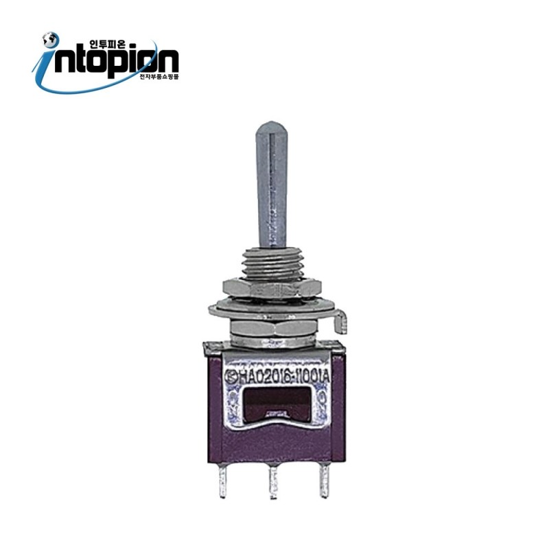 도원전기 3핀 3단 토글스위치 자동 복귀 (정격 125V 3A / 250V 2A DTS-3303MG) / 인투피온