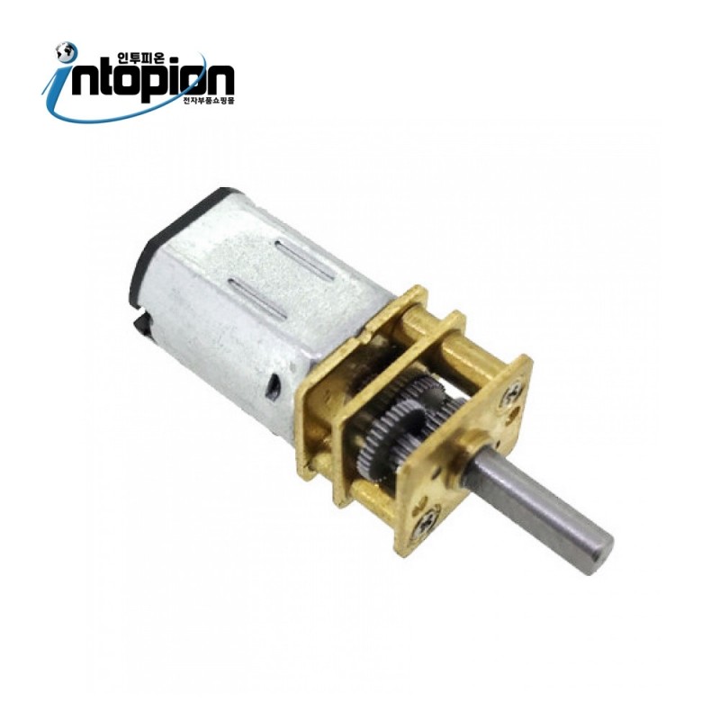 아두이노 감속기어모터 6VDC + 43mm 바퀴 + 브라켓 JA12-N20 6VDC + GUIDE + WHEEL / 인투피온