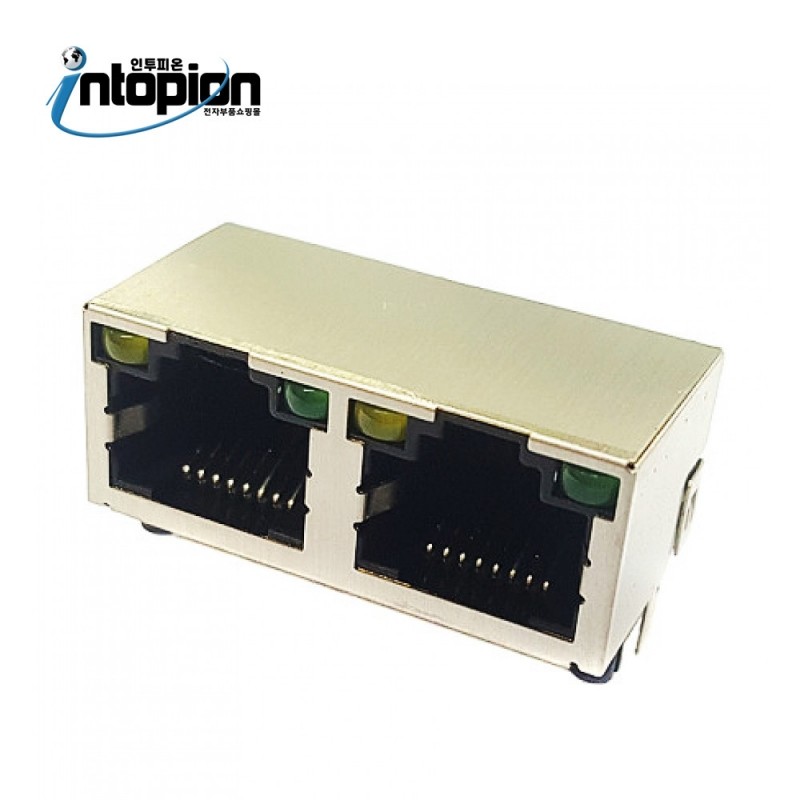RJ45 네트워크 커넥터 8P8C 모듈러잭 RJ45-JACK-2 / 인투피온