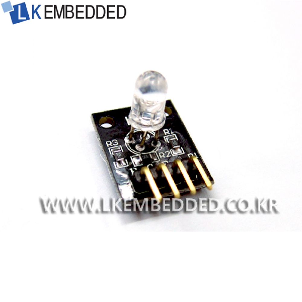 아두이노 RGB 삼색 LED 모듈 C48 / 인투피온